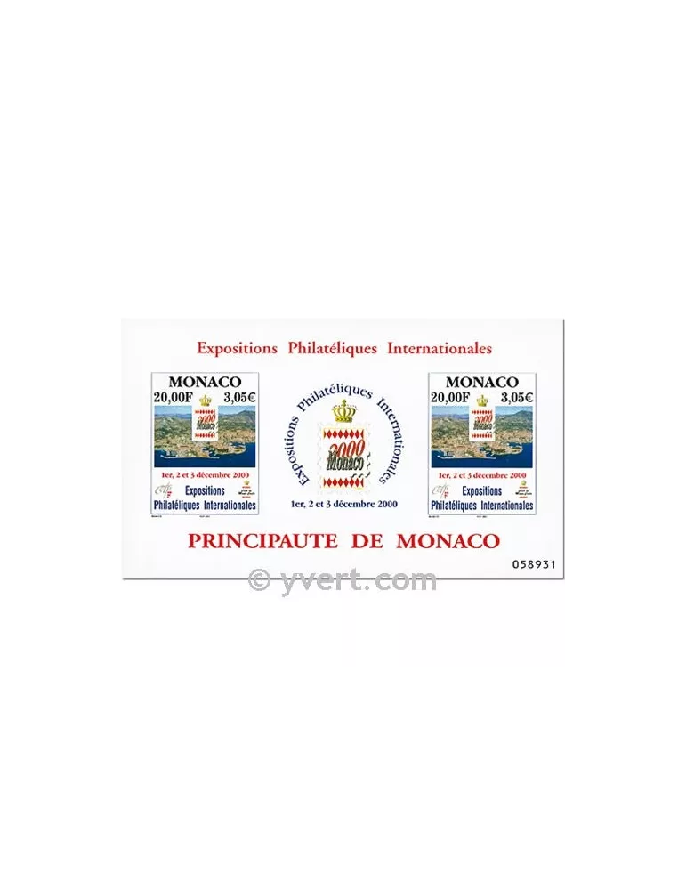 n° 85 - Timbre Monaco Bloc et feuillets