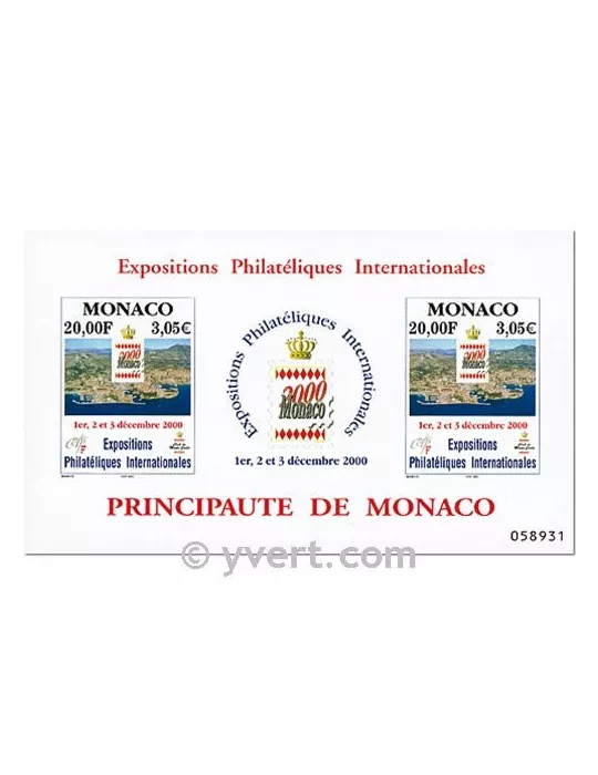 n° 85 - Timbre Monaco Bloc et feuillets