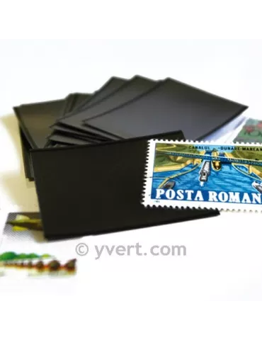 Pochettes double soudure - Lxh:100x75mm (Fond noir) 2