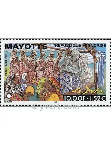 n° 4 - Timbre Mayotte Poste aérienne