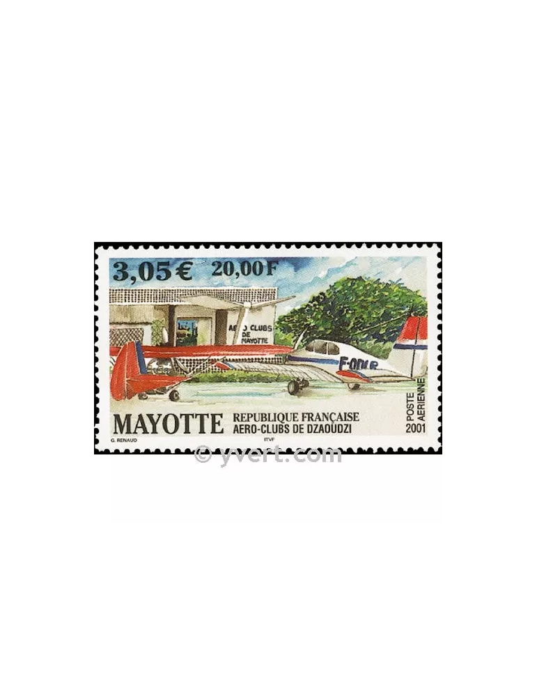 n° 5 - Timbre Mayotte Poste aérienne
