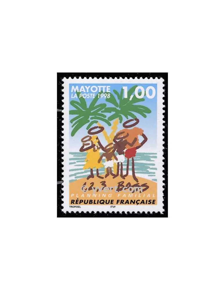 n° 54 - Timbre Mayotte Poste