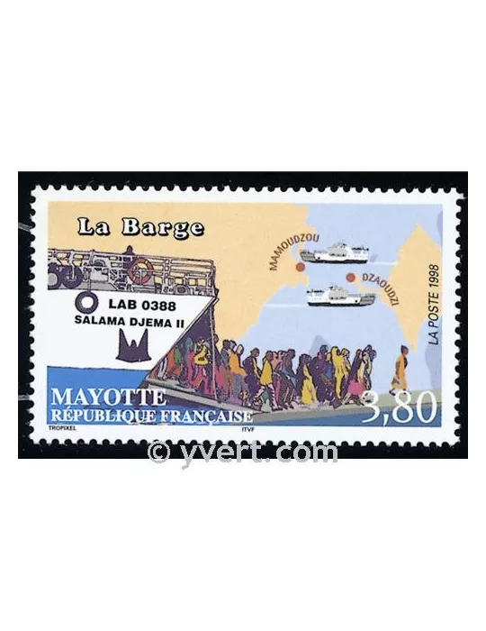 n° 56 - Timbre Mayotte Poste