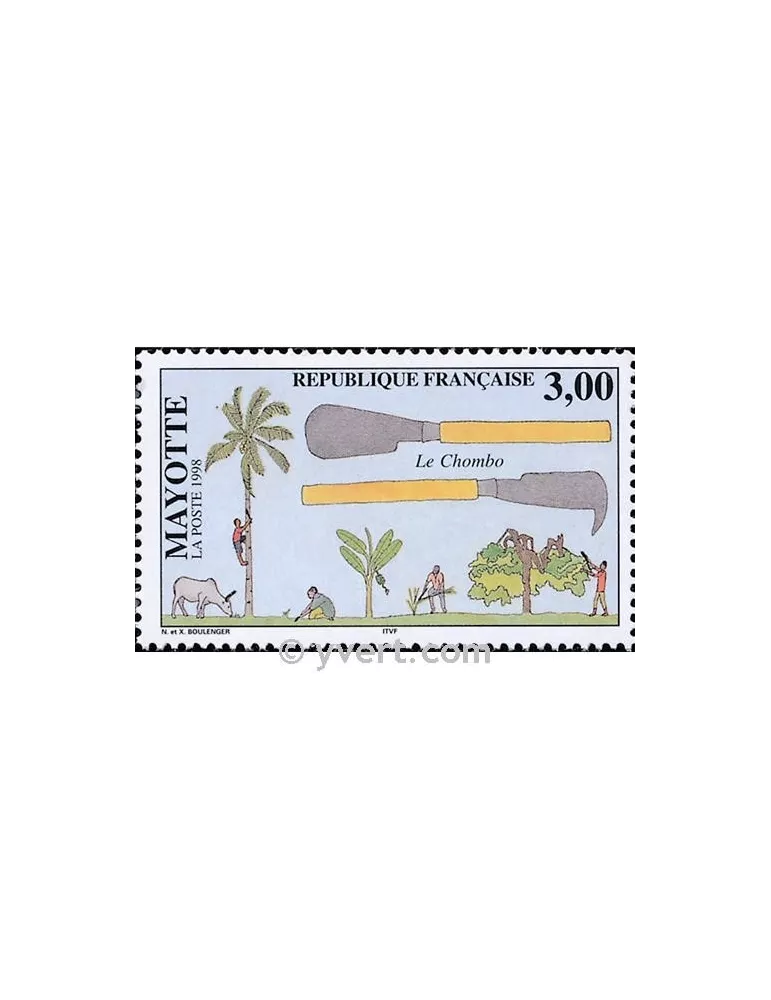 n° 61 - Timbre Mayotte Poste