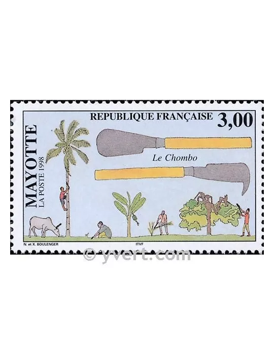 n° 61 - Timbre Mayotte Poste