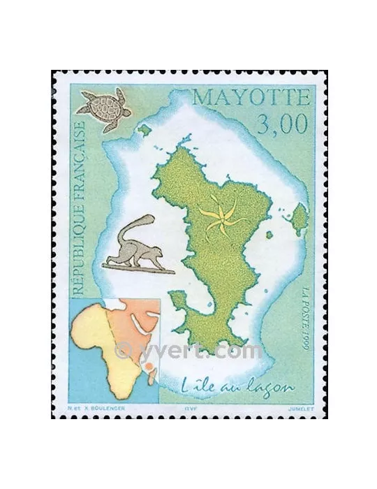 n° 69 - Timbre Mayotte Poste