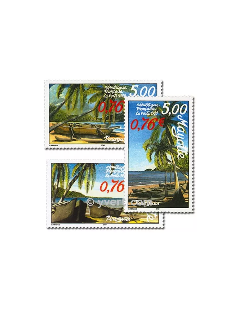n° 76B/76D (BF 2) - Timbre Mayotte Poste