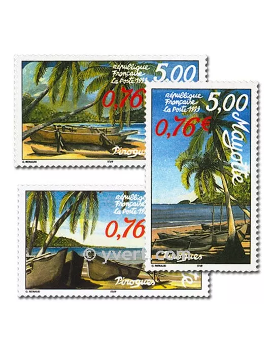 n° 76B/76D (BF 2) - Timbre Mayotte Poste