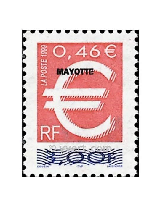 n° 77 - Timbre Mayotte Poste