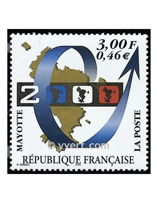 n° 80 - Timbre Mayotte Poste