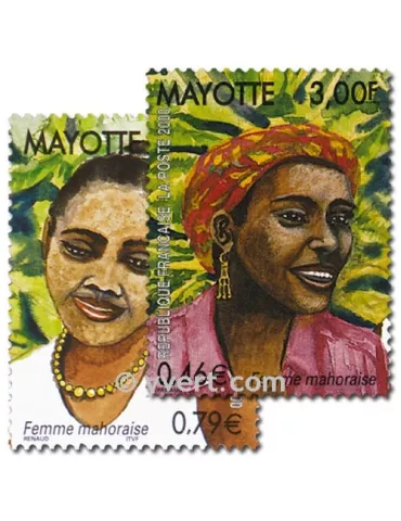 n° 85/86 (BF 3) - Timbre Mayotte Poste