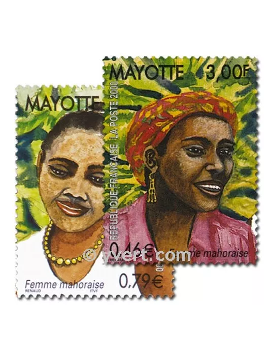 n° 85/86 (BF 3) - Timbre Mayotte Poste