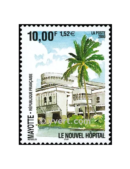 n° 91 - Timbre Mayotte Poste