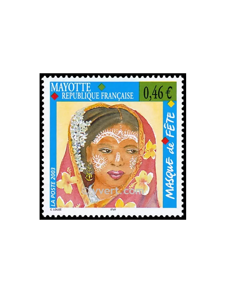 n° 142 - Timbre Mayotte Poste