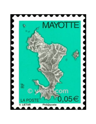 n°158a - Timbre Mayotte Poste