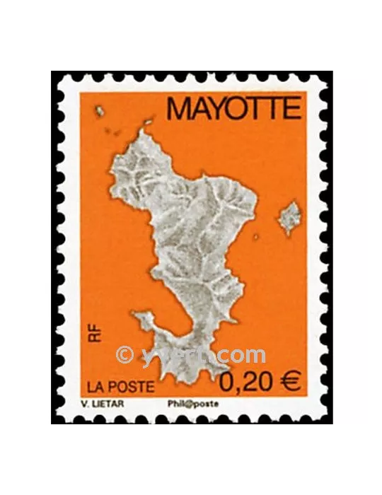 n°160a - Timbre Mayotte Poste