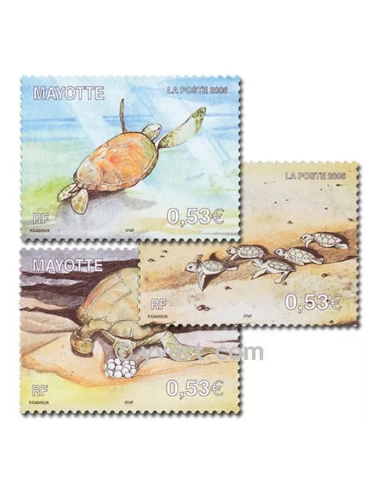n° 184/186 - Timbre Mayotte Poste