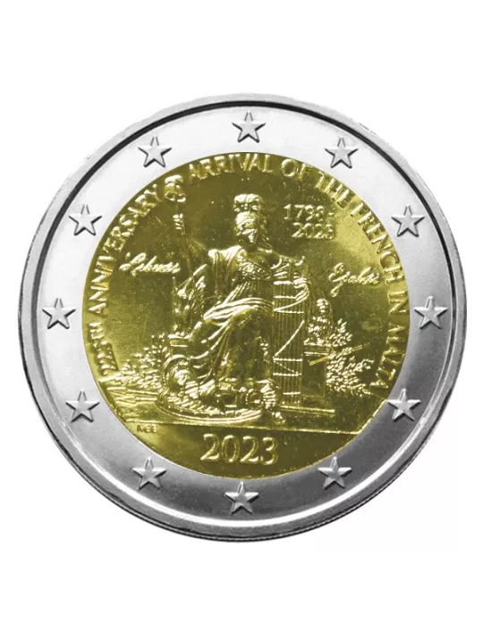 BU : 2 EURO COMMEMORATIVE 2023 : MALTE (Napoléon Bonaparte)