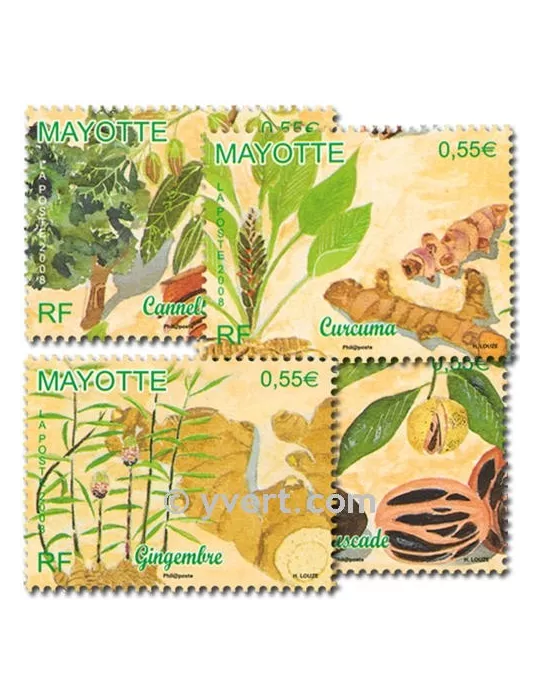 n° 210/213 - Timbre Mayotte Poste