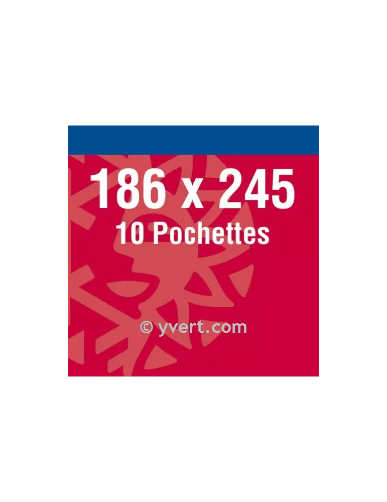 Pochettes double soudure - Lxh:186x245mm (Fond noir)