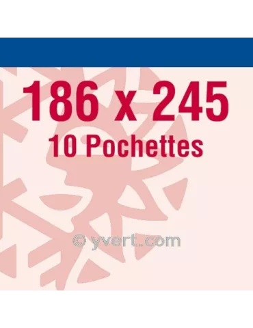 Pochettes double soudure - Lxh:186x245mm (Fond transparent)