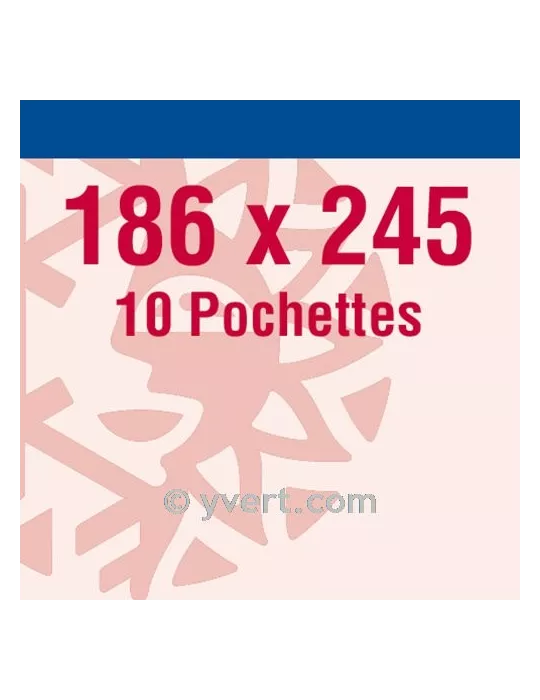 Pochettes double soudure - Lxh:186x245mm (Fond transparent)