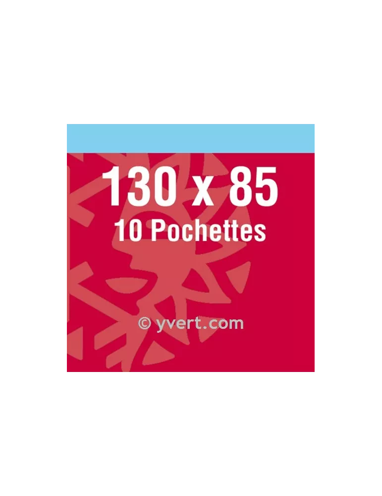 Pochettes double soudure - Lxh:130x85mm (Fond noir)