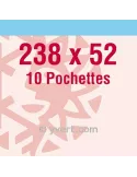 Pochettes double soudure - Lxh:235x58mm (Fond transparent)