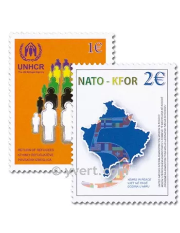 n° 18/19 - Timbre Kosovo - ONU Poste