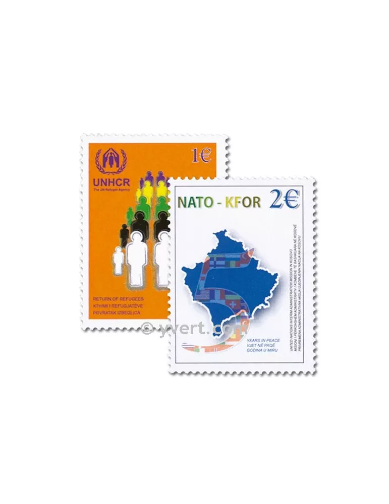 n° 18/19 - Timbre Kosovo - ONU Poste