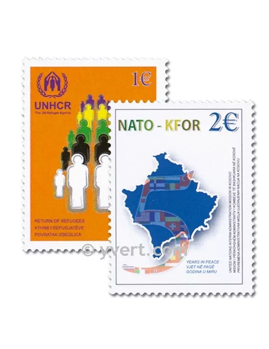 n° 18/19 - Timbre Kosovo - ONU Poste