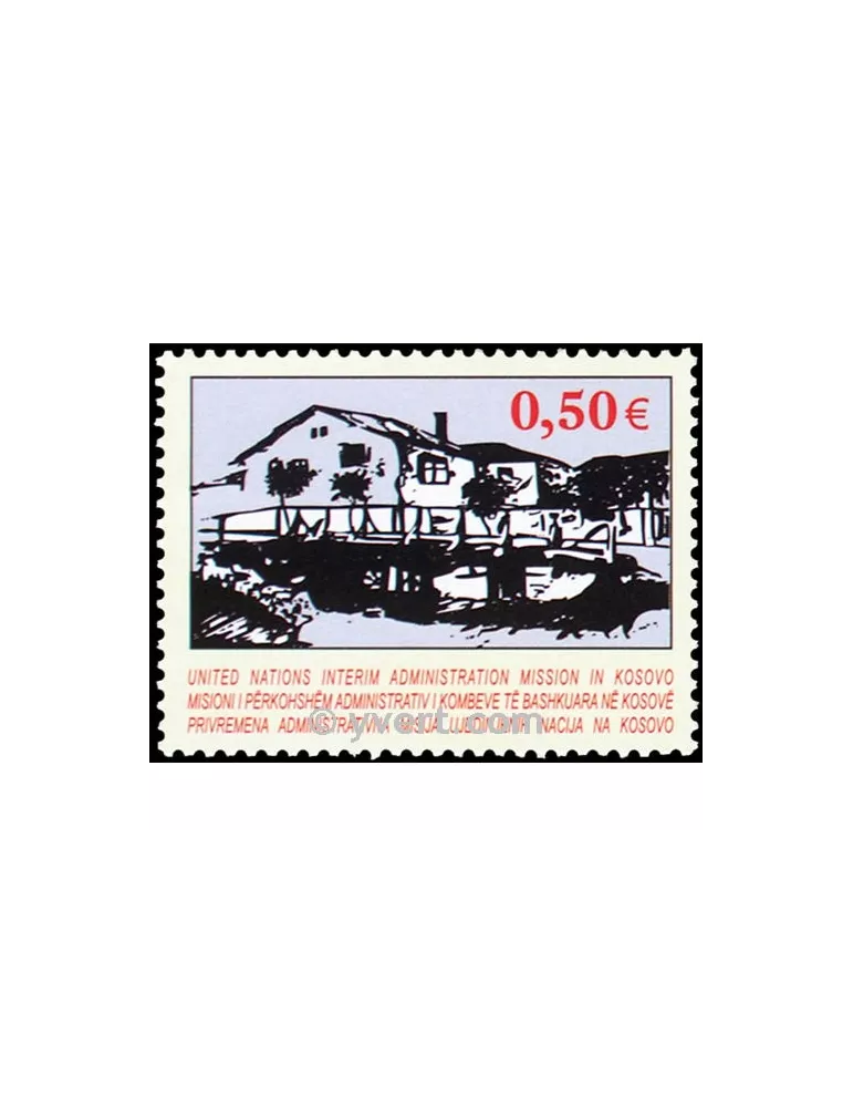 n° 27 - Timbre Kosovo - ONU Poste