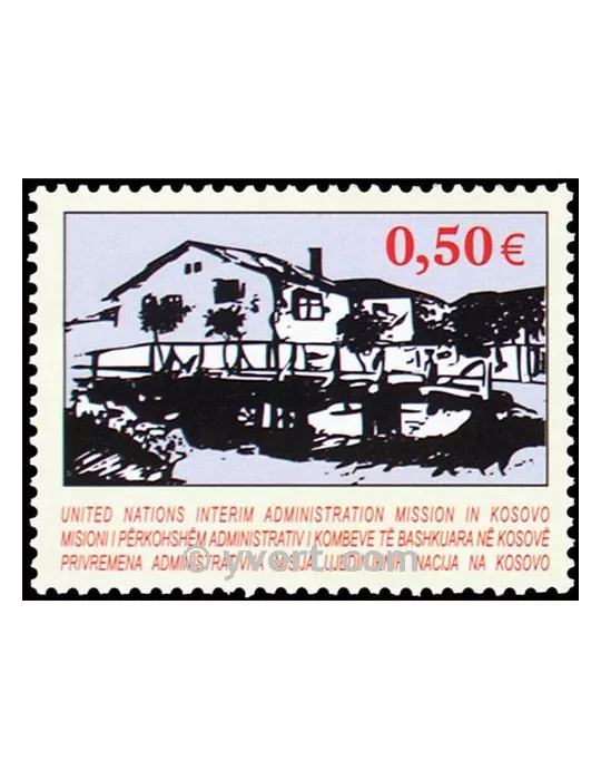 n° 27 - Timbre Kosovo - ONU Poste