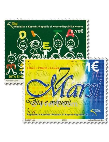 n° 1/2 - Timbre Kosovo Poste