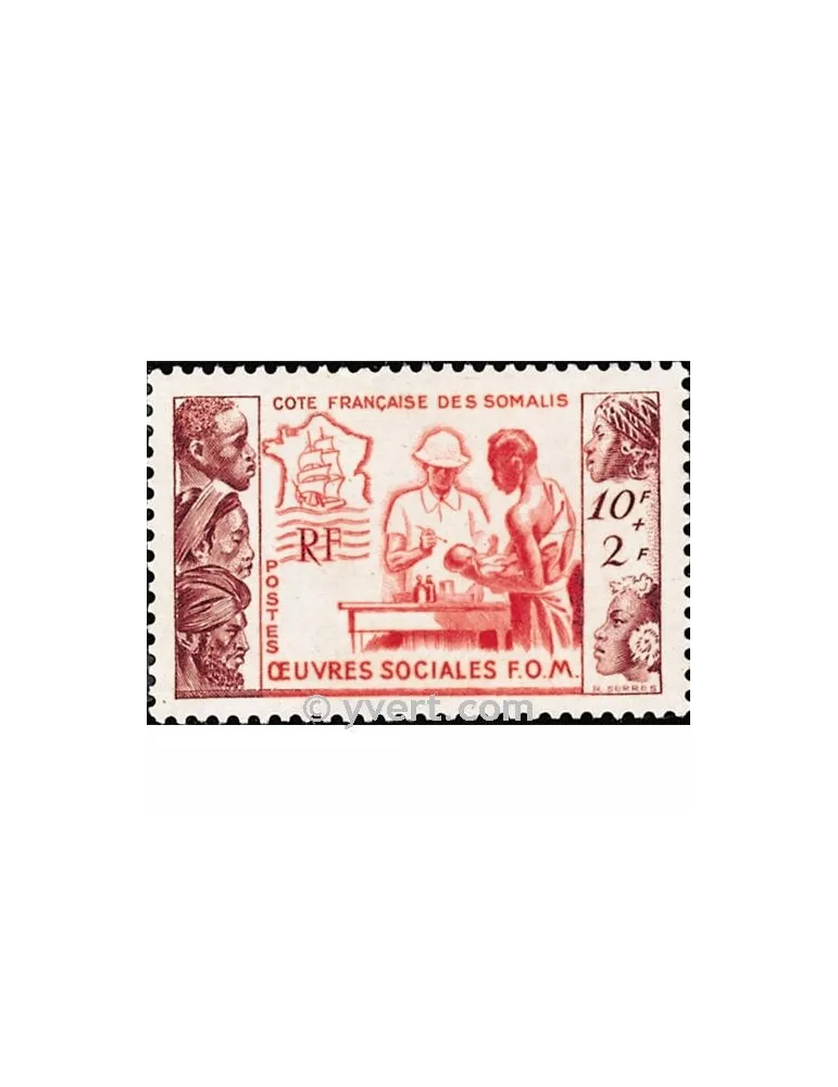 n° 283 - Timbre Cote des Somalis Poste