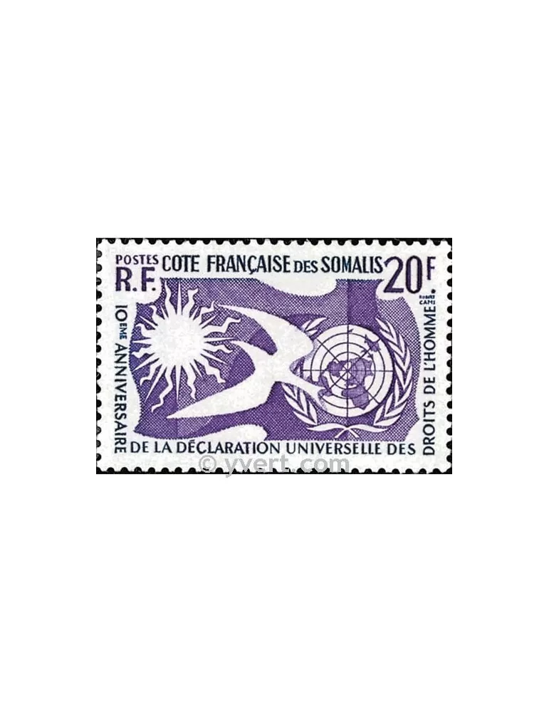 n° 291 - Timbre Cote des Somalis Poste