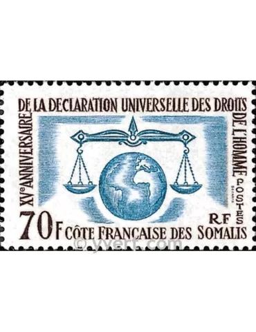 n° 318 - Timbre Cote des Somalis Poste