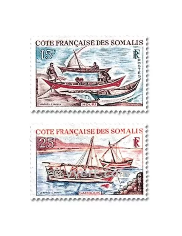 n° 320/321 - Timbre Cote des Somalis Poste