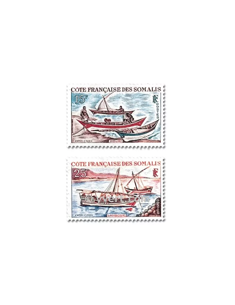 n° 320/321 - Timbre Cote des Somalis Poste