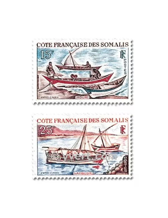 n° 320/321 - Timbre Cote des Somalis Poste