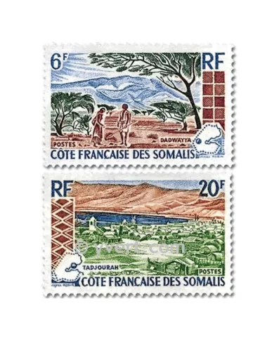 n° 322/323 - Timbre Cote des Somalis Poste