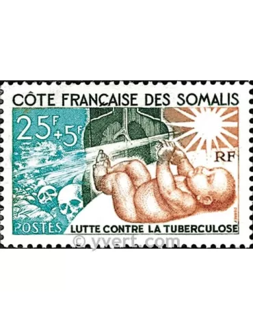 n° 324 - Timbre Cote des Somalis Poste