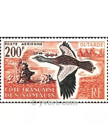 n° 28 - Timbre Cote des Somalis Poste aérienne