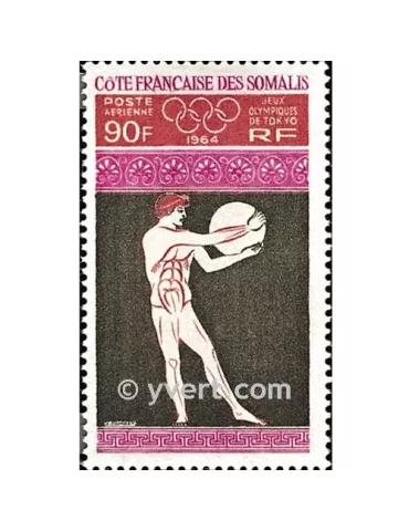 n° 41 - Timbre Cote des Somalis Poste aérienne