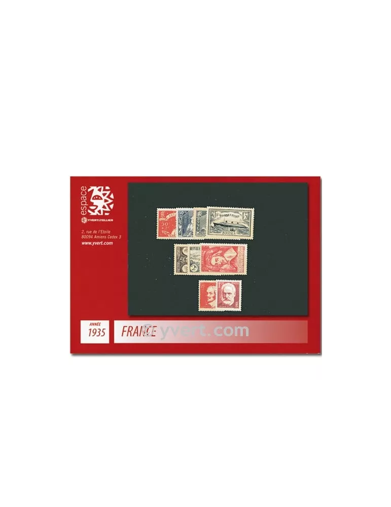 n° 299/308 - Timbre France Année complète (1935)
