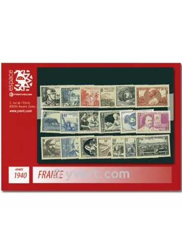 n° 451/469 - Timbre France Année complète (1940)
