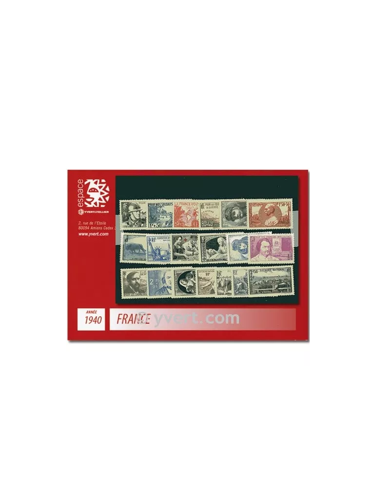n° 451/469 - Timbre France Année complète (1940)