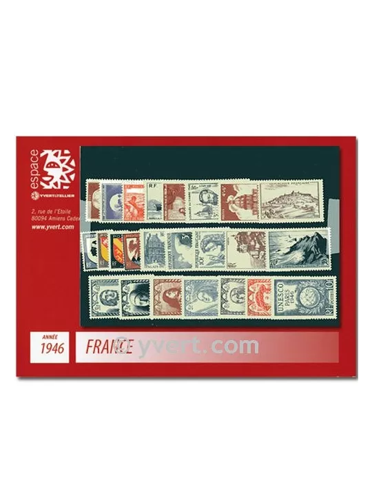 n° 748/771 - Timbre France Année complète (1946)