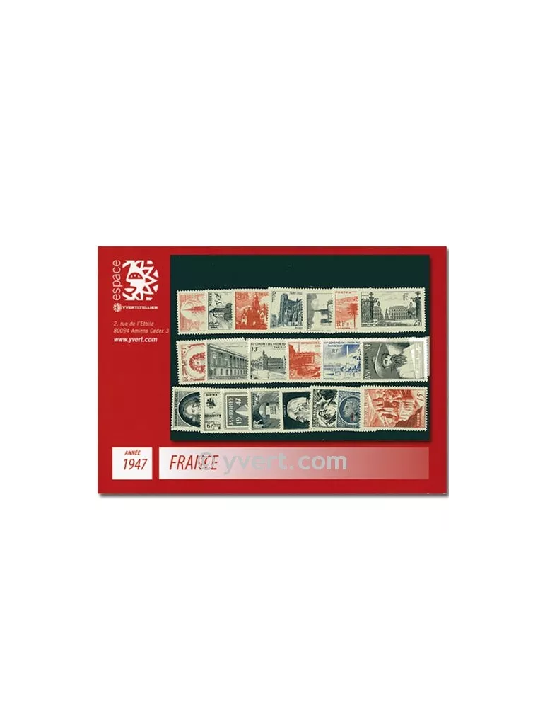 n° 772/792 - Timbre France Année complète (1947)