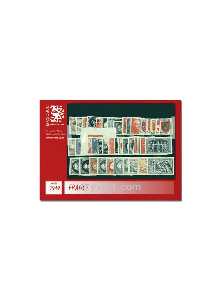 n° 823/862 - Timbre France Année complète (1949)